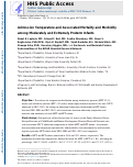 Cover page: Admission Temperature and Associated Mortality and Morbidity among Moderately and Extremely Preterm Infants