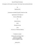 Cover page: Beyond National Uniformity: Diverging Local Economic Governance Under Japan's Decentralization Reforms