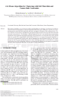 Cover page: A k-Means Algorithm for Clustering with Soft Must-link and Cannot-link Constraints