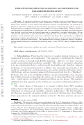 Cover page: Iterative Importance Sampling Algorithms for Parameter Estimation