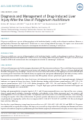 Cover page: Diagnosis and Management of Drug-Induced Liver Injury After the Use of Polygonum multiflorum