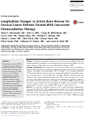 Cover page: Longitudinal Changes in Active Bone Marrow for Cervical Cancer Patients Treated With Concurrent Chemoradiation Therapy