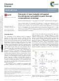 Cover page: Discovery of new mutually orthogonal bioorthogonal cycloaddition pairs through computational screening.