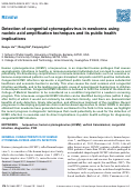 Cover page: Detection of congenital cytomegalovirus in newborns using nucleic acid amplification techniques and its public health implications