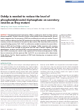 Cover page: Osh4p is needed to reduce the level of phosphatidylinositol-4-phosphate on secretory vesicles as they mature.