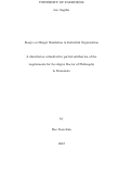 Cover page: Essays on Merger Simulation in Industrial Organization