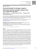 Cover page: Structural analysis of estrogen receptors: interaction between estrogen receptors and cav-1 within the caveolae