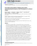 Cover page: Association among anterior cingulate cortex volume, psychophysiological response, and PTSD diagnosis in a Veteran sample.