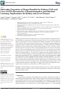 Cover page: Molecular Properties of Drugs Handled by Kidney OATs and Liver OATPs Revealed by Chemoinformatics and Machine Learning: Implications for Kidney and Liver Disease