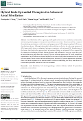 Cover page: Hybrid Endo-Epicardial Therapies for Advanced Atrial Fibrillation.