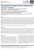 Cover page: Exploring the role of peripheral nerves in trauma-induced heterotopic ossification.