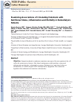 Cover page: Examining Associations of Circulating Endotoxin With Nutritional Status, Inflammation, and Mortality in Hemodialysis Patients