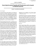 Cover page: Chronic Myeloid Leukemia Presenting with Thrombocytosis and the Acquired von Willebrand Syndrome