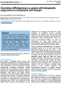 Cover page: Clostridium difficile arising in a patient with hidradenitis suppurativa on clindamycin and rifampin