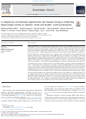 Cover page: A comparison of automated segmentation and manual tracing in estimating hippocampal volume in ischemic stroke and healthy control participants