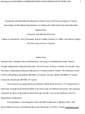 Cover page: Vocabulary and Main Idea Reading Intervention Using Text Choice to Improve Content Knowledge and Reading Comprehension of Adolescents With Autism Spectrum Disorder