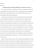 Cover page: Evaluating the Impact of Housing Availability on Crime Rates in Urban Areas