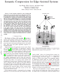 Cover page: Semantic Compression for Edge-Assisted Systems