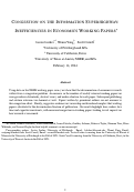 Cover page: Congestion on the information superhighway: Inefficiencies in economics working papers