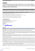 Cover page: A Mind-Body Physical Activity Program for Chronic Pain With or Without a Digital Monitoring Device: Proof-of-Concept Feasibility Randomized Controlled Trial.