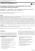 Cover page: Second primary colorectal cancer among endometrial cancer survivor: shared etiology and treatment sequelae