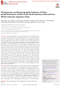 Cover page: Phylogenetic and Biogeographic Patterns of Vibrio parahaemolyticus Strains from North America Inferred from Whole-Genome Sequence Data.