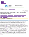 Cover page: WNT1-induced Secreted Protein-1 (WISP1), a Novel Regulator of Bone Turnover and Wnt Signaling*