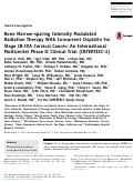 Cover page: Phase 2 Multicenter Clinical Trial of Bone Marrow–Sparing Intensity Modulated Radiation Therapy With Concurrent Cisplatin for Stage IB-IVA Cervical Cancer