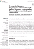 Cover page: Progranulin Adsorbs to Polypropylene Tubes and Disrupts Functional Assays: Implications for Research, Biomarker Studies, and Therapeutics.