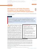 Cover page: Spontaneous Left Atrial Thrombus Formation on the Catheter Delivery System During WATCHMAN Implantation