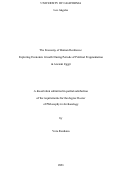 Cover page: The Economy of Human Resilience: Exploring Economic Growth During Periods of Political Fragmentation in Ancient Egypt