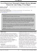 Cover page: Use of Point-of-care Ultrasound to Diagnose Rectus Abdominis Strain in the Acute Setting: A Case Report