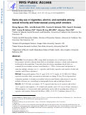 Cover page: Same-Day Use of Cigarettes, Alcohol, and Cannabis Among Sexual Minority and Heterosexual Young Adult Smokers