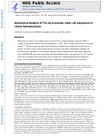 Cover page: Aberrant activation of TCL1A promotes stem cell expansion in clonal haematopoiesis.