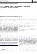 Cover page: When Competing Viruses Unify: Evolution, Conservation, and Plasticity of Genetic Identities