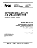 Cover page: Arm Prepayment in Theory and Practice: Justifying Backward and Forward Path Dependence in a Hazard Function