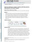 Cover page: Reducing Challenges in Organic Synthesis with Stereoselective Hydrogenation and Tandem Catalysis