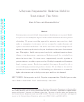 Cover page: A Bayesian nonparametric Markovian model for non-stationary time series