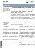 Cover page: A critical analysis of electrospray techniques for the determination of accelerated rates and mechanisms of chemical reactions in droplets