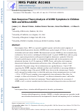 Cover page: Item Response Theory Analysis of ADHD Symptoms in Children With and Without ADHD