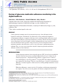 Cover page: Review of glaucoma medication adherence monitoring in the digital health era