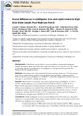 Cover page: Racial differences in antilipemic use and lipid control in high-risk older adults: Post–Medicare Part D