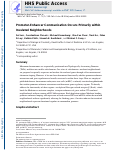 Cover page: Promoter-Enhancer Communication Occurs Primarily within Insulated Neighborhoods