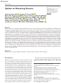 Cover page: Update on Measuring Ketones.