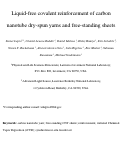 Cover page: Liquid-free covalent reinforcement of carbon nanotube dry-spun yarns and free-standing sheets