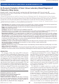 Cover page: An Economic Evaluation of Home Versus Laboratory-Based Diagnosis of Obstructive Sleep Apnea