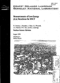 Cover page: Measurements of low-energy (d, n) reactions for BNCT