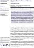 Cover page: Addressing Pediatric Mental Health During COVID-19 and Other Disasters: A National Tabletop Exercise.