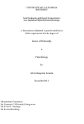 Cover page: Seed Packaging and Seed Characteristics in a Raphanus Hybrid-Derived Lineage