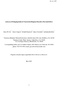 Cover page: Analysis of pumping-induced unsaturated regions beneath a perennial river